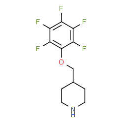 ChemSpider 2D Image | 4-[(Pentafluorophenoxy)methyl]piperidine | C12H12F5NO