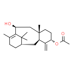 ChemSpider 2D Image | 10beta-hydroxytaxa-4(20),11-dien-5alpha-yl acetate | C22H34O3