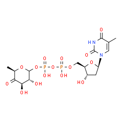 ChemSpider 2D Image | dTDP-4-dehydro-6-deoxy-D-galactose | C16H24N2O15P2