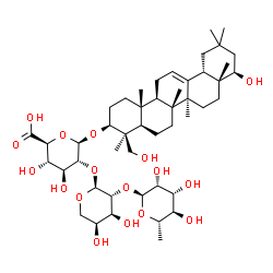 ChemSpider 2D Image | Soyasaponin II | C47H76O17
