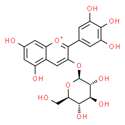ChemSpider 2D Image | Myrtillin | C21H21O12