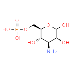 ChemSpider 2D Image | 3-Amino-3-deoxy-6-O-phosphono-D-glucopyranose | C6H14NO8P