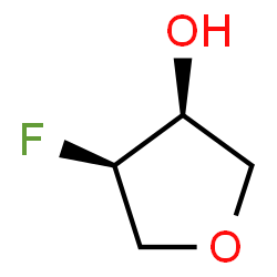 ChemSpider 2D Image | (3S,4R)-4-Fluorotetrahydro-3-furanol | C4H7FO2