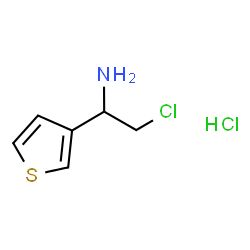 ChemSpider 2D Image | 2-Chloro-1-(3-thienyl)ethanamine hydrochloride (1:1) | C6H9Cl2NS