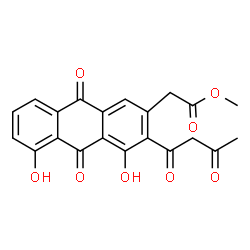 ChemSpider 2D Image | methyl nogalonate | C21H16O8