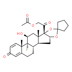 ChemSpider 2D Image | Amcinonide | C28H35FO7