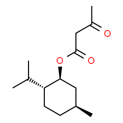 ChemSpider 2D Image | (1S,2R,5S)-2-Isopropyl-5-methylcyclohexyl 3-oxobutanoate | C14H24O3