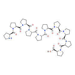 ChemSpider 2D Image | L-Prolyl-L-prolyl-L-prolyl-L-prolyl-L-prolyl-L-prolyl-L-prolyl-L-prolyl-L-prolyl-L-proline | C50H72N10O11