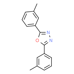 ChemSpider 2D Image | 2,5-Bis(3-methylphenyl)-1,3,4-oxadiazole | C16H14N2O