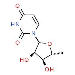 ChemSpider 2D Image | 5'-Deoxyuridine | C9H12N2O5