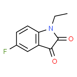 ChemSpider 2D Image | 1-Ethyl-5-fluoro-1H-indole-2,3-dione | C10H8FNO2
