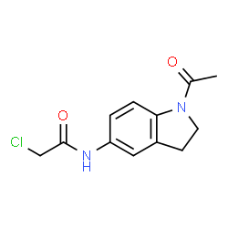 ChemSpider 2D Image | N-(1-Acetyl-2,3-dihydro-1H-indol-5-yl)-2-chloroacetamide | C12H13ClN2O2