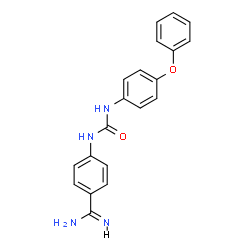 ChemSpider 2D Image | 1-(2-AMIDINOPHENYL)-3-(PHENOXYPHENYL)UREA | C20H18N4O2
