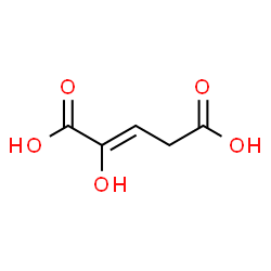 ChemSpider 2D Image | (2Z)-2-Hydroxy-2-pentenedioic acid | C5H6O5