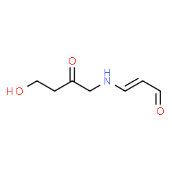 ChemSpider 2D Image | (2E)-3-[(4-hydroxy-2-oxobutyl)amino]prop-2-enal | C7H11NO3