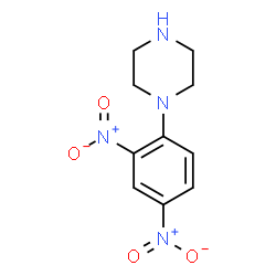 ChemSpider 2D Image | 1-(2,4-Dinitrophenyl)piperazine | C10H12N4O4