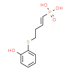 ChemSpider 2D Image | 4-(2-hydroxyphenylthio)-1-butenylphosphonic acid | C10H13O4PS