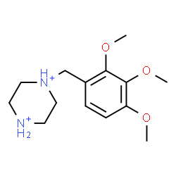 ChemSpider 2D Image | 1-(2,3,4-Trimethoxybenzyl)piperazinediium | C14H24N2O3