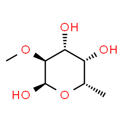 ChemSpider 2D Image | 6-Deoxy-2-O-methyl-alpha-L-galactopyranose | C7H14O5
