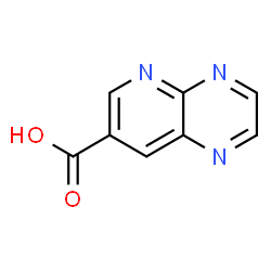 ChemSpider 2D Image | Pyrido[2,3-b]pyrazine-7-carboxylic acid | C8H5N3O2