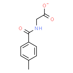 ChemSpider 2D Image | [(4-Methylbenzoyl)amino]acetate | C10H10NO3