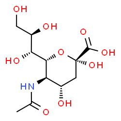ChemSpider 2D Image | N-Acetyl-alpha-neuraminic acid | C11H19NO9