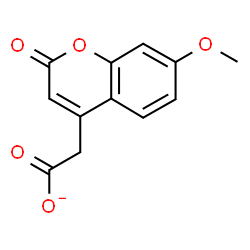 ChemSpider 2D Image | (7-Methoxy-2-oxo-2H-chromen-4-yl)acetate | C12H9O5