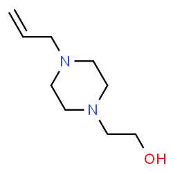 ChemSpider 2D Image | 2-(4-Allyl-1-piperazinyl)ethanol | C9H18N2O