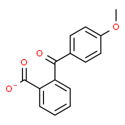 ChemSpider 2D Image | 2-(4-Methoxybenzoyl)benzoate | C15H11O4