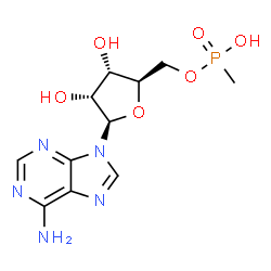 ChemSpider 2D Image | 5'-O-[Hydroxy(methyl)phosphoryl]adenosine | C11H16N5O6P