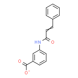 ChemSpider 2D Image | 3-(Cinnamoylamino)benzoate | C16H12NO3