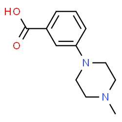 ChemSpider 2D Image | 3-(4-Methyl-1-piperazinyl)benzoic acid | C12H16N2O2