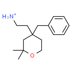 ChemSpider 2D Image | 2-(4-Benzyl-2,2-dimethyltetrahydro-2H-pyran-4-yl)ethanaminium | C16H26NO