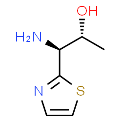 ChemSpider 2D Image | (1S,2R)-1-Amino-1-(1,3-thiazol-2-yl)-2-propanol | C6H10N2OS