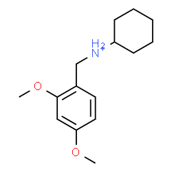 ChemSpider 2D Image | N-(2,4-Dimethoxybenzyl)cyclohexanaminium | C15H24NO2