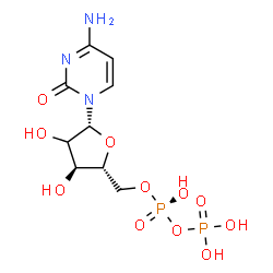 ChemSpider 2D Image | (2xi)-Cytidine 5'-(trihydrogen diphosphate) | C9H15N3O11P2