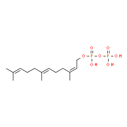 ChemSpider 2D Image | (2Z,6E)-farnesyl diphosphate | C15H28O7P2