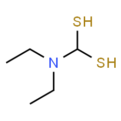 ChemSpider 2D Image | (Diethylamino)methanedithiol | C5H13NS2