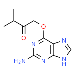 ChemSpider 2D Image | 1-[(2-Amino-3H-purin-6-yl)oxy]-3-methyl-2-butanone | C10H13N5O2