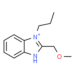 ChemSpider 2D Image | 2-(Methoxymethyl)-3-propyl-1H-benzimidazol-3-ium | C12H17N2O