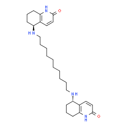 ChemSpider 2D Image | (5S,5'S)-5,5'-(1,10-Decanediyldiimino)di(5,6,7,8-tetrahydro-2(1H)-quinolinone) | C28H42N4O2