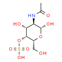 ChemSpider 2D Image | 2-Deoxy-2-Acetamido-Beta-D-Galactose-4-Sulfate | C8H15NO9S