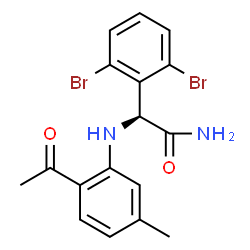 ChemSpider 2D Image | R-95845 | C17H16Br2N2O2