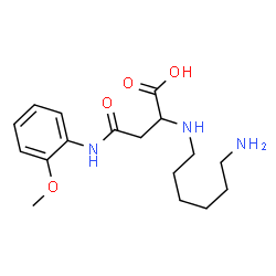 ChemSpider 2D Image | N~2~-(6-Aminohexyl)-N-(2-methoxyphenyl)asparagine | C17H27N3O4