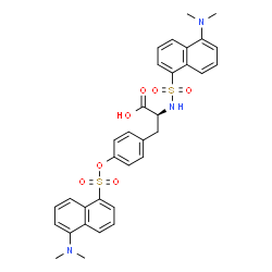 ChemSpider 2D Image | N,O-didansyl-L-tyrosine | C33H33N3O7S2
