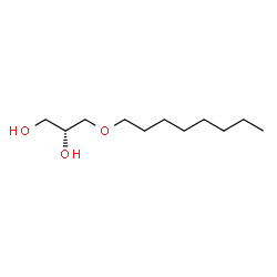 ChemSpider 2D Image | (2R)-3-(Octyloxy)-1,2-propanediol | C11H24O3