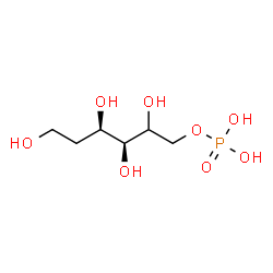 ChemSpider 2D Image | (2xi)-5-Deoxy-1-O-phosphono-D-threo-hexitol | C6H15O8P