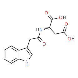 ChemSpider 2D Image | Indoleacetylaspartate | C14H14N2O5