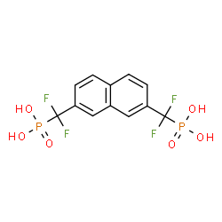 ChemSpider 2D Image | [2,7-Naphthalenediylbis(difluoromethylene)]bis(phosphonic acid) | C12H10F4O6P2