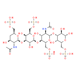 ChemSpider 2D Image | Keratan | C28H48N2O32S4